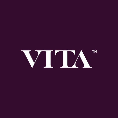 Education logo with the title 'Minimal wordmark for VITA'
