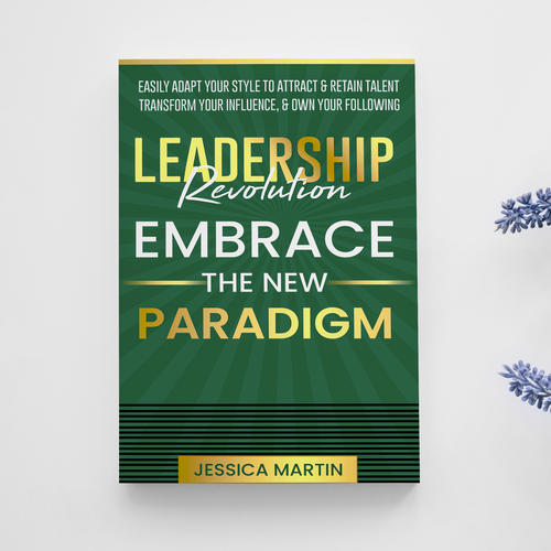 Leadership book cover with the title 'Business Leadership Book Cover Entry'