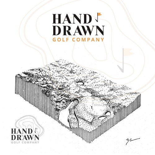 Brand logo with the title 'VintageGolf'