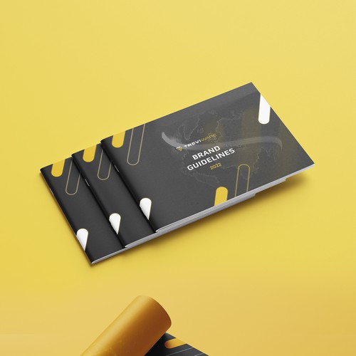 Style guide design with the title 'Identity Design for Tech brand'