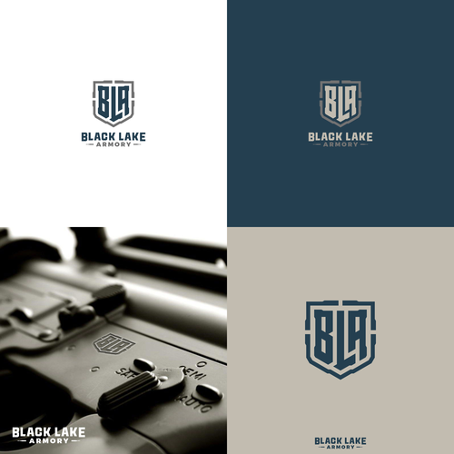 Retail brand with the title 'weapon store logo'