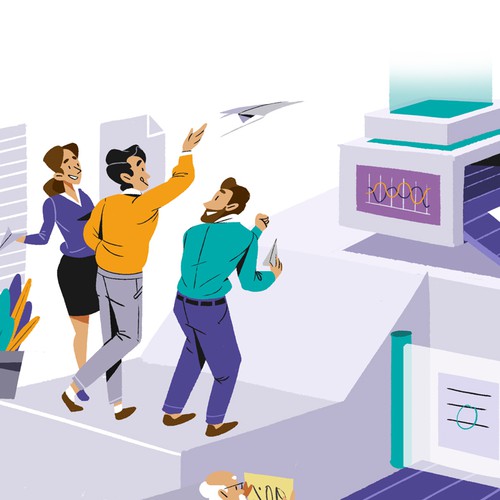 People design with the title 'evaluation and presentation process'