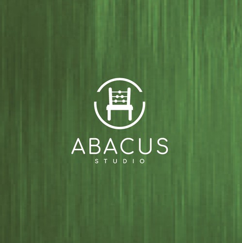 Rustic-modern design with the title 'Logo and Brand Guide Contest for Furniture Rental Start-Up'