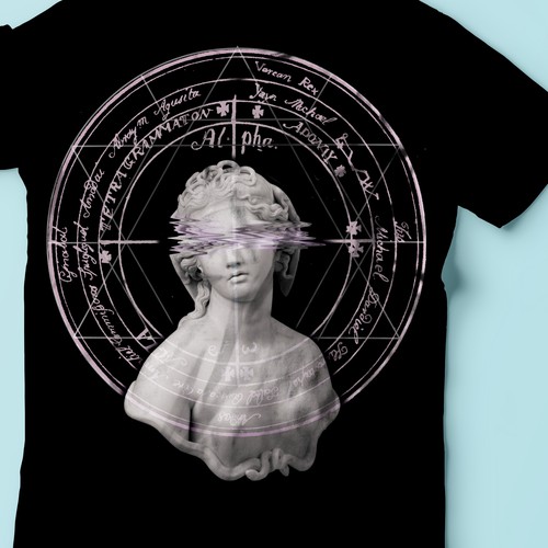 Occult design with the title 'Occult t-shirt design'