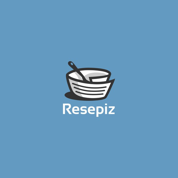Recipe logo with the title 'resepiz logo'