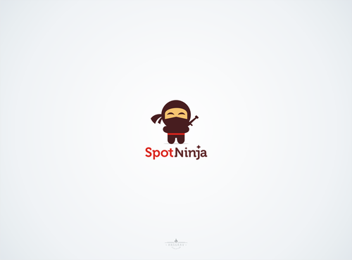 Parkour logo with the title '"Spot Ninja" needs a character & logo for site that recommends whereto dine!'