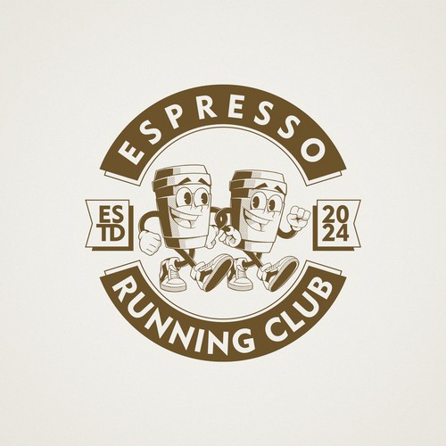 Espresso logo with the title 'Espresso Running Club'