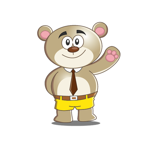Chibi design with the title 'Bear Cartoon'