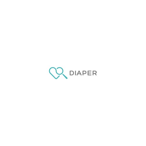 Magnifying glass logo with the title 'DIAPER'