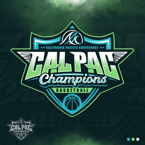 Basket logo with the title 'Sport Logo champion'