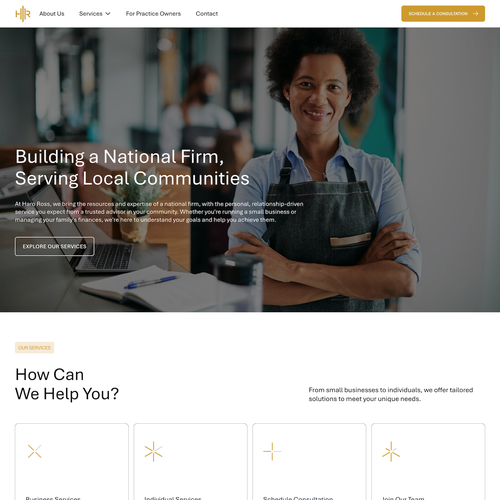 Design with the title 'Haro Ross Design'