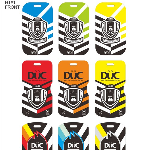 Hangtag design with the title 'HANGTAG for DUC inc.'
