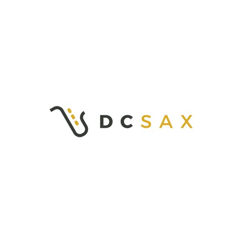 Saxophone logo with the title 'DC SAX'