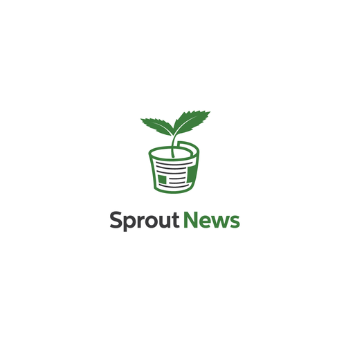 News design with the title 'Sprout news'