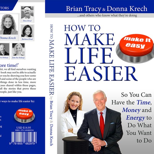 Gray and blue design with the title 'Book Cover for Brian Tracy & Donna Krech'