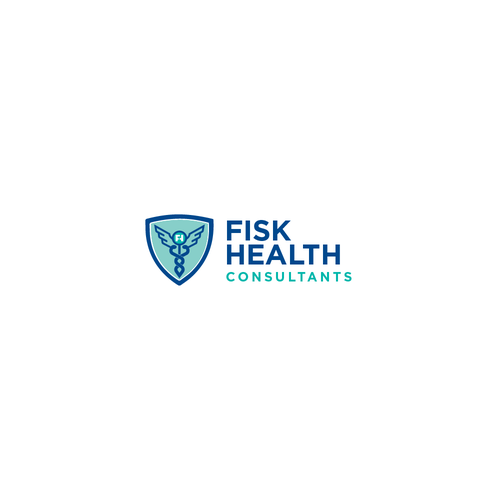 Consultant logo with the title 'fisk health logo concept'