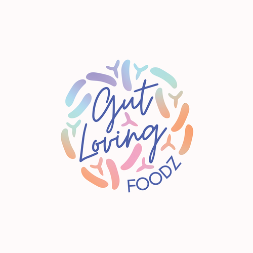 Snack logo with the title 'Logo for Gut Loving Foodz'
