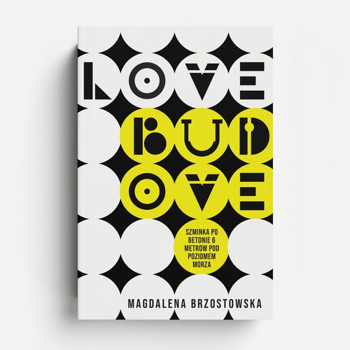 Typography book cover with the title 'Love Budove'