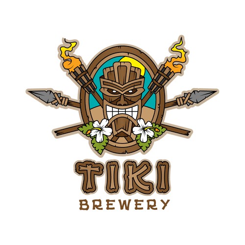 Tiki logo with the title 'Tiki Brewery'