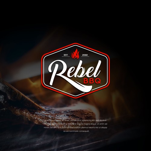 BBQ brand with the title 'Rebel BBQ'