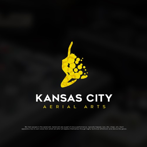 Aerial logo with the title 'Logo for Kansas City Aerial Arts'