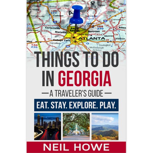 Travel book cover with the title 'Thing to do in GEORGIA'