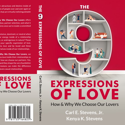 Red design with the title 'The 9 Expressions of Love'