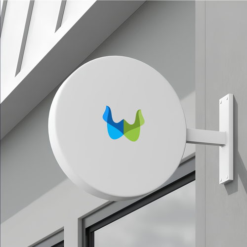 Signage logo with the title 'Wavecrest Search logo'