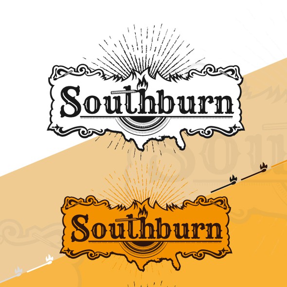 Country music logo with the title 'Southburn'