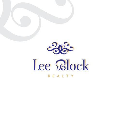 Feminine brand with the title 'Feminine logo for real estate firm'