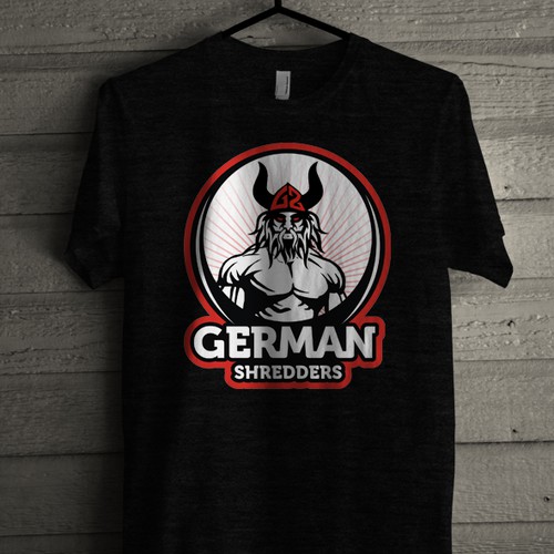 Back design with the title 'german shedders'