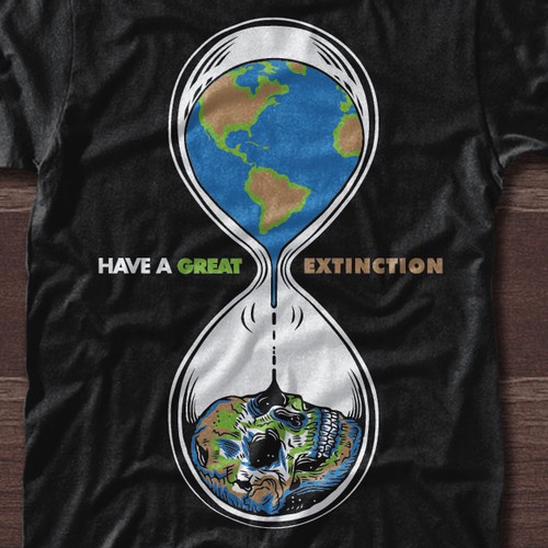 Skull t-shirt with the title 'Have a Great Extinction'