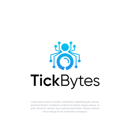 Magnifying glass logo with the title 'Tick Bytes'