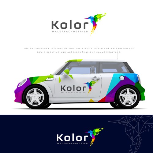 Sophisticated brand with the title 'Check out this stunning brand identity design!'