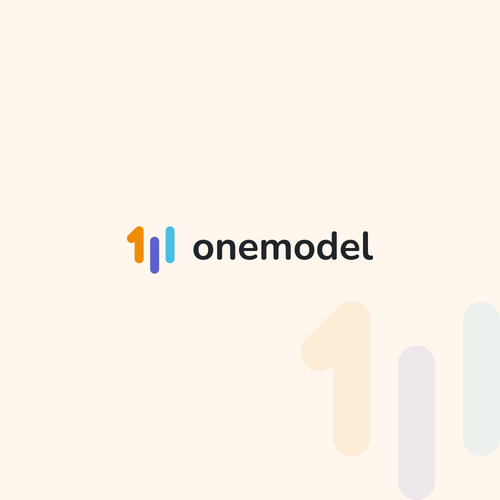 Pie chart logo with the title 'Logo design for technology company'