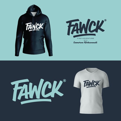 Extreme sport logo with the title 'FAWCK logo'