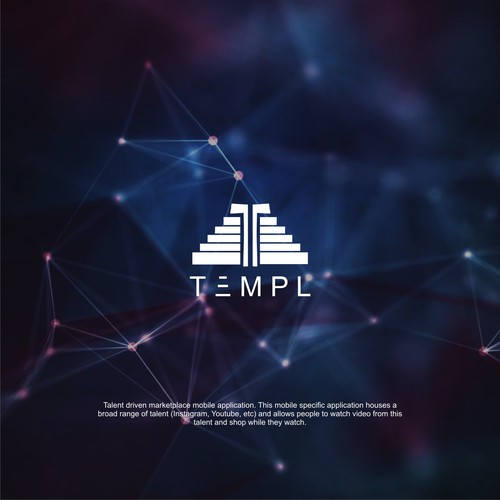 Sci-fi logo with the title 'Design for TEMPL .'