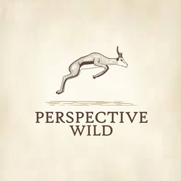 Wildlife photography logo with the title 'Perspective Wild'