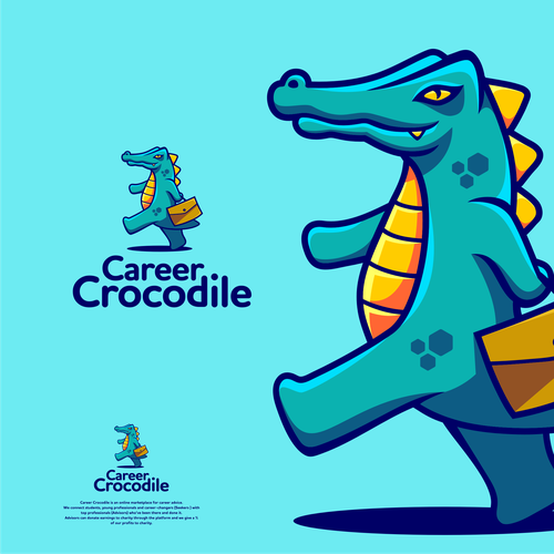 Crocodile design with the title 'Professional Young Enterpreneur Crocs :))'