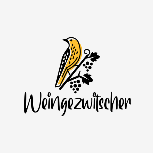 Grape logo with the title 'Pirol bird logo'