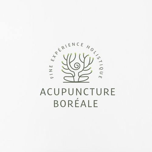 Nature brand with the title 'ACUPUNCTURE BORÉALE'
