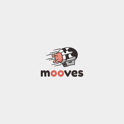 Moo logo with the title 'Mooves logo'