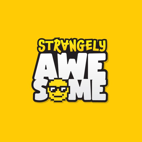 Pixel art design with the title 'Logo for gaming channel'