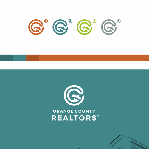 Real estate logo with the title 'OC Realtors®'