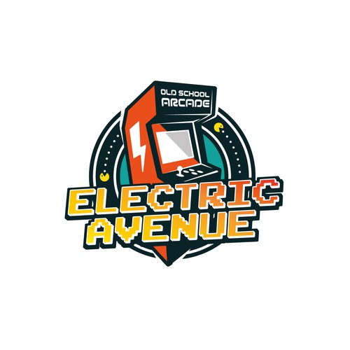 80s design with the title 'Electric Avenue logo'
