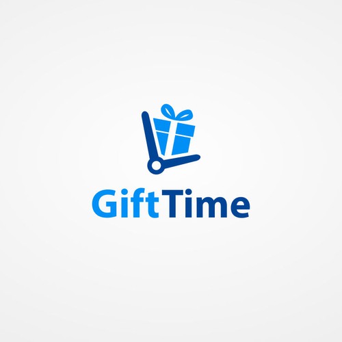 Gift logo with the title 'SIMPLE AND MODERN LOGO DESIGN FOR A NEW SOCIAL MEDIA'