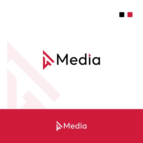 Journalism logo with the title 'modern 41 media logo'
