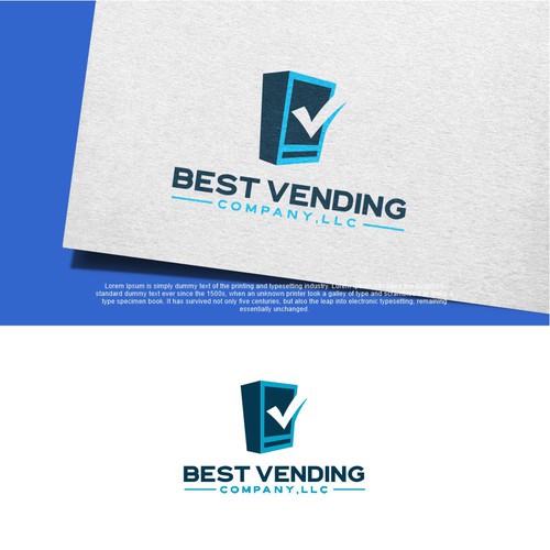 Vending machine design with the title 'Logo for charitable vending machine company'