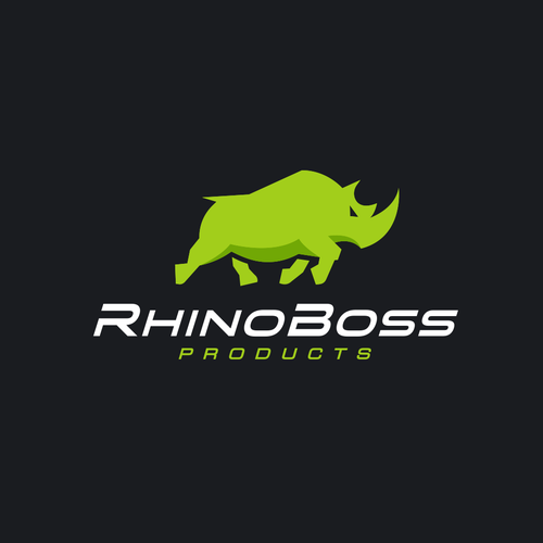 Gym design with the title 'Strong and Masculine Design for RhinoBoss Products'