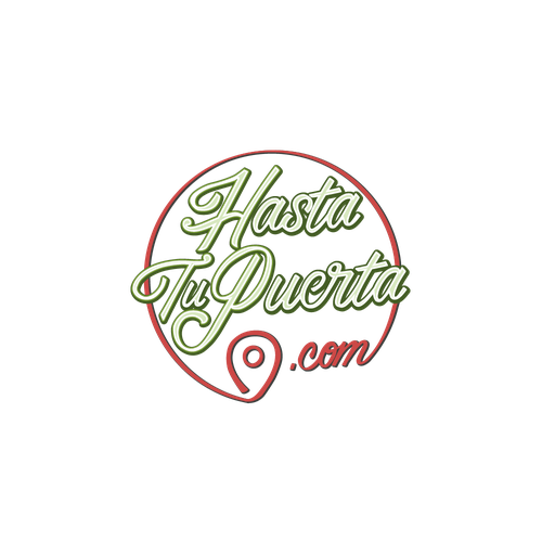 Spanish logo with the title 'Logo design for HastaTuPuerta.com'